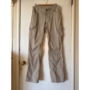 KUHL Pants Khaki Beige Splash Roll Up Cargo Hiking Stretch LONG | Women's 10